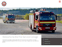 Tablet Screenshot of fireservicecollege.ac.uk